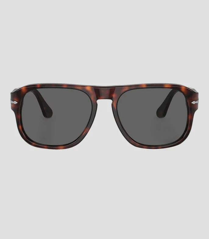 Lentes de sol aviador Jean cafés Unisex