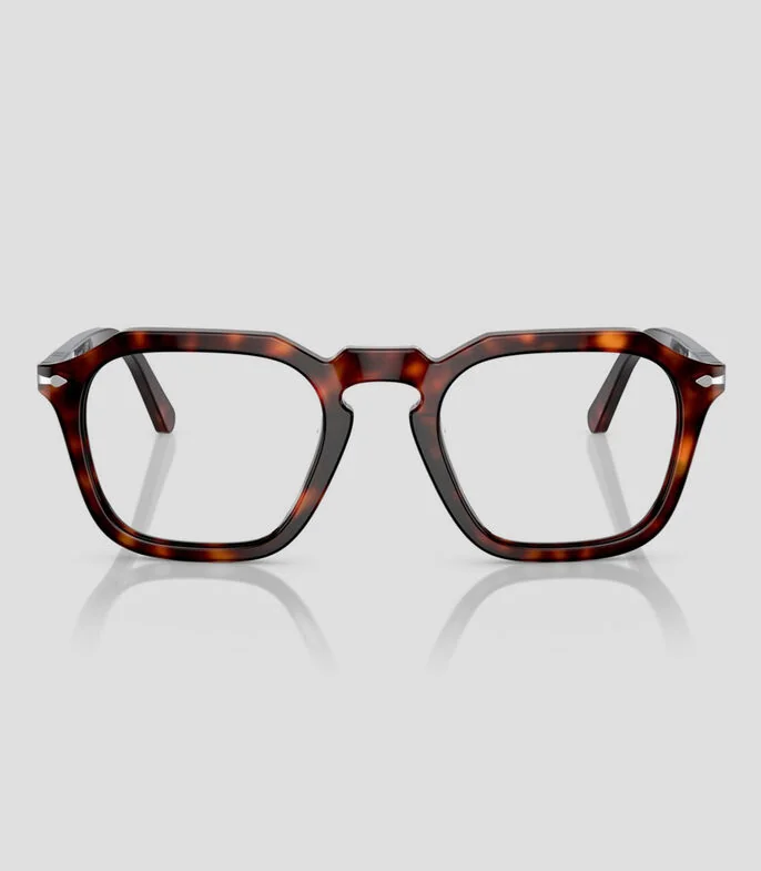 Lentes oftálmicos hexagonales café carey Unisex