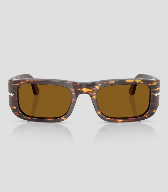 Lentes de sol rectangulares carey Unisex
