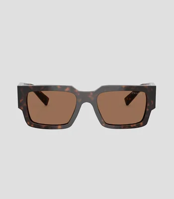 Lentes de sol rectangulares carey Unisex
