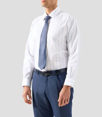Camisa de rayas manga larga Hombre