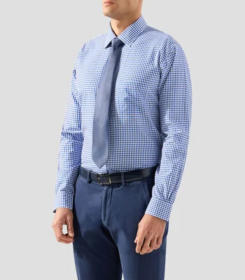 Camisa de cuadros manga larga Hombre