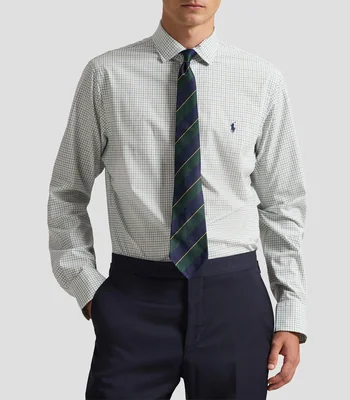 Camisa de cuadros manga larga Hombre