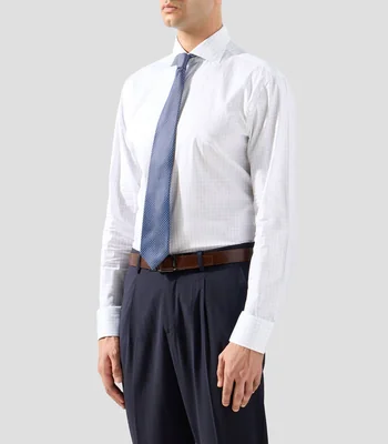 Camisa cuadros manga larga Hombre