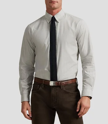 Camisa con cuadros manga larga Hombre