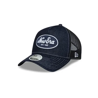 New Era 9FORTY M-Crown A-Frame Trucker Snapback Navy para Mujer
