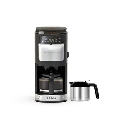 Cafetera con Molino ALMA Lusso Doble Jarra 1050W Programable