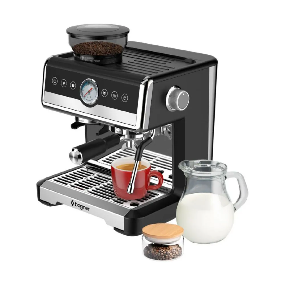 Cafetera Semiautomática 20B Con Molino Bogner BDCM22