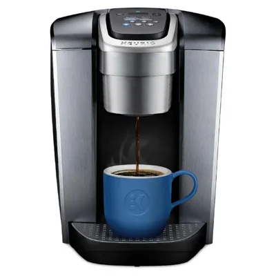 Keurig Cafetera K-Elite, cafetera de vainas K-Cup de una sola porción, con capacidad de café helado – Color Silver