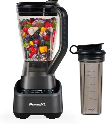 PowerXL Licuadora SENSIMAX con Tecnología Sensitiva Inteligente, 10 Velocidades, Pica, Licua y Tritura, BL7019-0MPLA