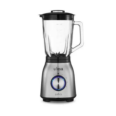 Licuadora Zafiro 1.5L UFESA 4 velocidades 600W plateada