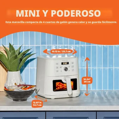 Instant Pot Vortex 4 QT - Horno y Freidora de Aire 6 en 1 Programas Inteligentes - Cesta Antiadherente - Apta para Lavavajillas - Arena