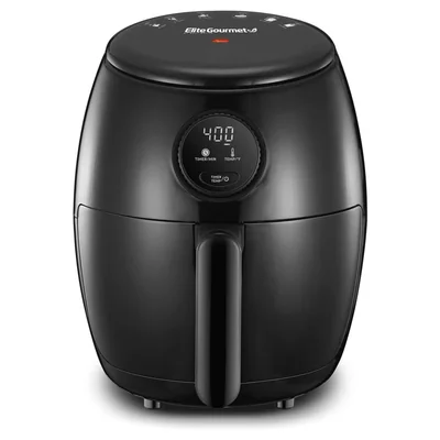 Freidora de Aire Caliente Elite Gourmet 2QT Black Digital - F0201