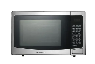 Microondas Emerson MWI1212SS de 1.2 pies cúbicos y 1000 W con tecnología inverter