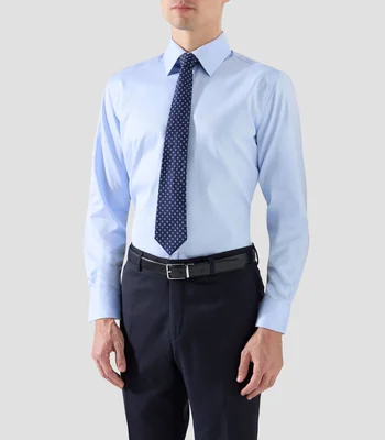 Camisa lisa manga larga Hombre