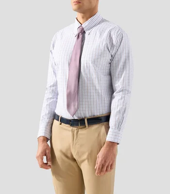 Camisa de cuadros manga larga Hombre