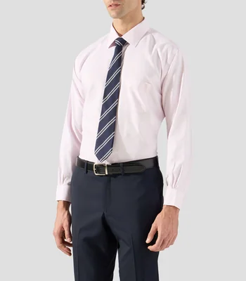 Camisa de vestir estampada con manga larga Hombre