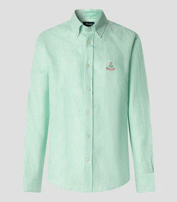 Camisa de rayas manga larga Hombre