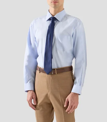 Camisa lisa manga larga Hombre