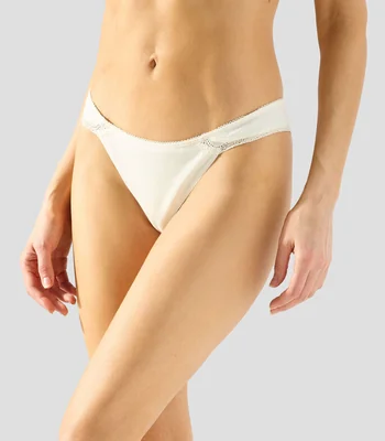 Tanga lisa con encaje UNWIND by Epsilon Mujer