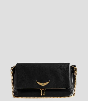 Bolsa Crossbody en piel Rocky II granulada Mujer