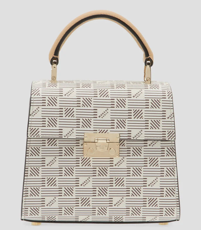 Bolsa satchel en piel Mune estampado Mujer