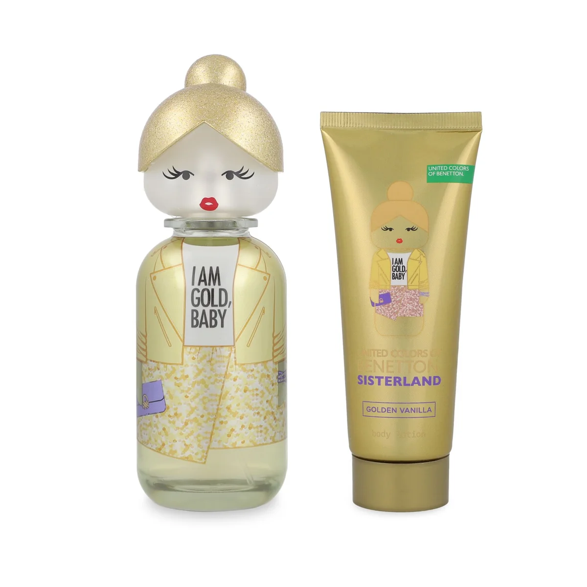 BENETTON SISTERLAND GOLDEN VANILLA 80ML EDP SET