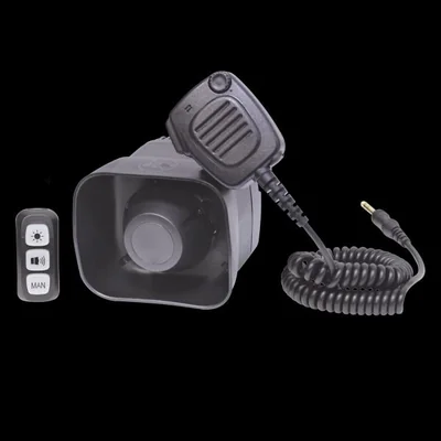Sirena/Bocina Para Motocicleta de 30 Watts, Incluye Controlador y Microfono