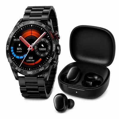 Smartwatch Filwans GTR Nehro + Audífonos Redmi Buds 6 Play Negros