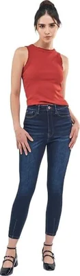 Jeans casual dama azul indigo Atmosphere Dnm modelo NR01