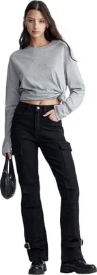 Jeans casual dama negro Atmosphere Dnm modelo 2404