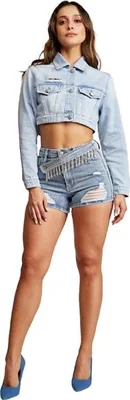 Bermuda/short casual dama bleach Atmosphere Dnm modelo 4090
