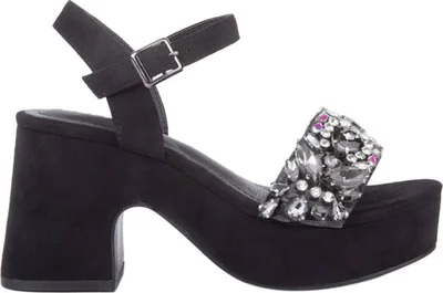 Sandalia casual dama negro Belinda Peregrin modelo SD66