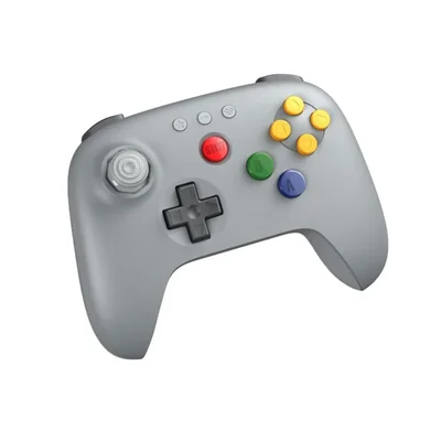 Controlador 8BitDo 64 Bluetooth con Cable Gris