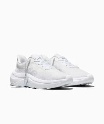 Tenis Choclo Blancos Monocromáticos Day One Runner Unisex De Poliéster