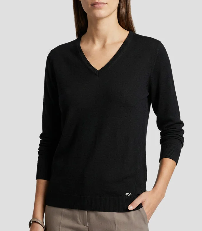 Suéter cuello V Mujer