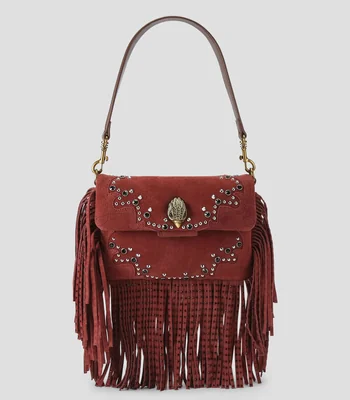 Bolsa Shoulder Oxford Fringe en piel Mujer