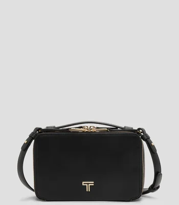 Bolsa crossbody en piel Myla liso Mujer