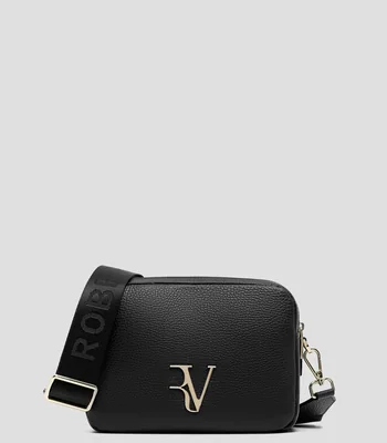 Bolsa crossbody lisa con detalle texturizado Mujer
