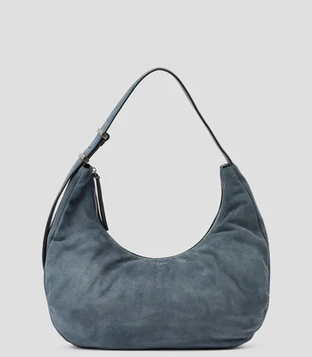 Bolsa Hobo en cuero de vaca sólida Mujer