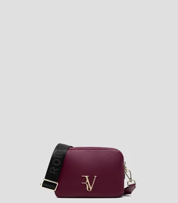 Bolsa crossbody lisa con detalle texturizado Mujer