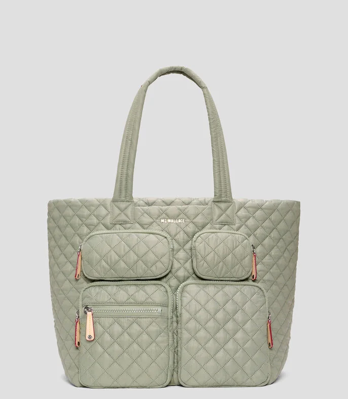 Bolsa tote Metro Travel lisa capitonada Mujer