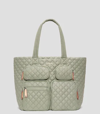 Bolsa tote Metro Travel lisa capitonada Mujer