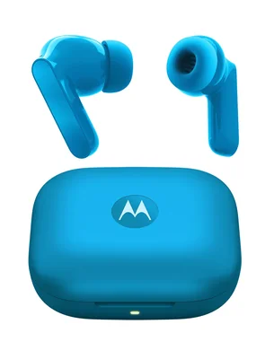 Motorola Audifonos Moto Earbuds Color Azul Cancelacion de Ruido