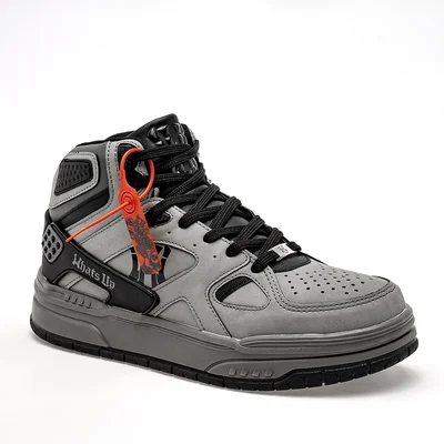 What'S U? botín para hombre gris negro cod 137145-F