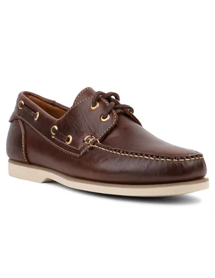 Mocasin De Piel Hombre Hamilton Casual Costa Brandy