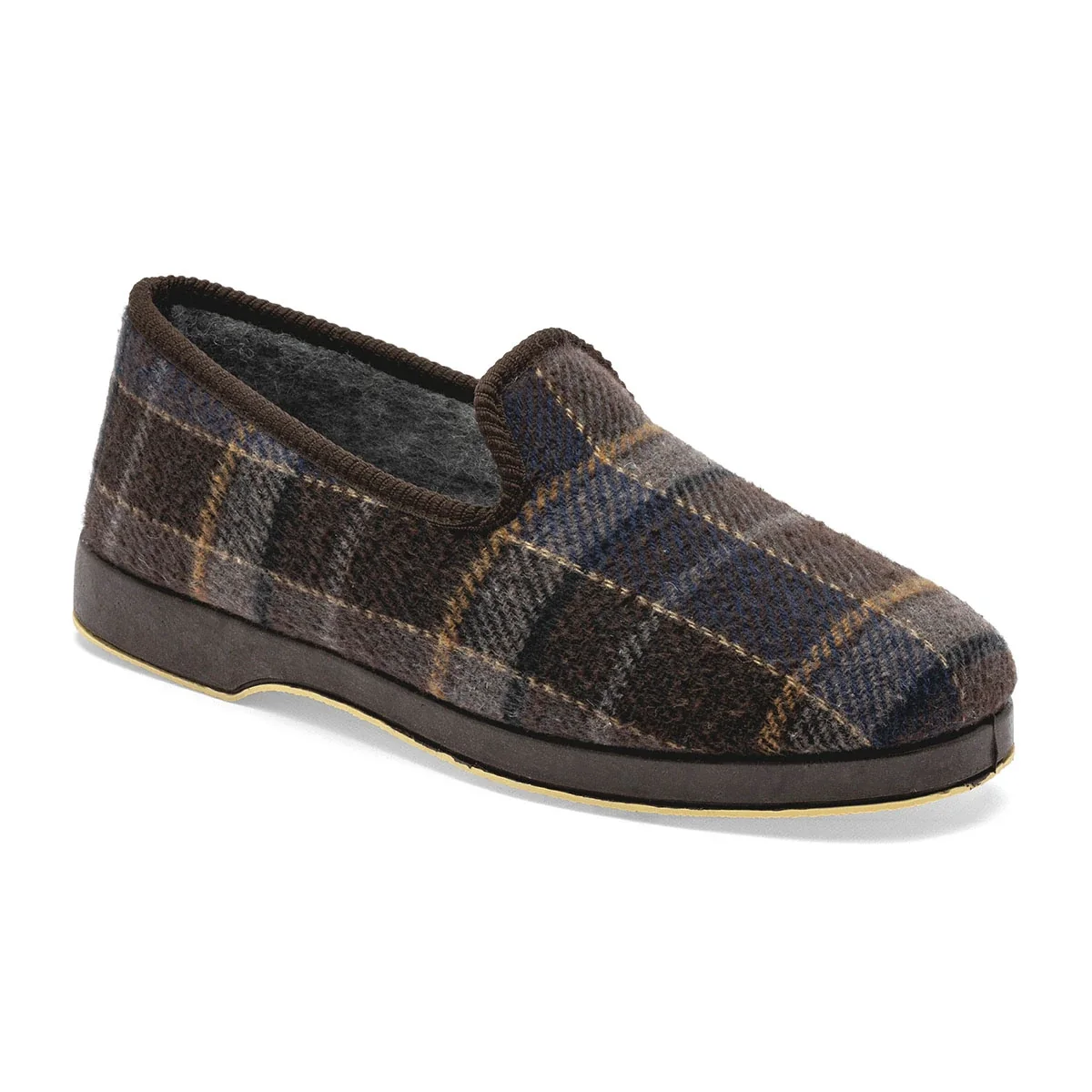Niagara pantufla para hombre café cod 0252-1