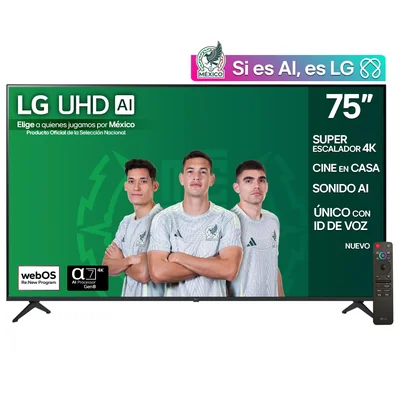 Pantalla LG 75 Pulgadas UHD Ai Ua8050 4k Smart Tv 2025