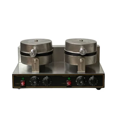 Wafflera Doble Industrial eléctrica Shorbull Control Independiente Temperatura para dos piezas