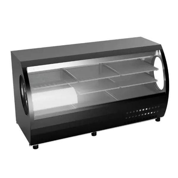 Vitrina Refrigerada de Cristal Curvo – Criotec VCC-200 negra